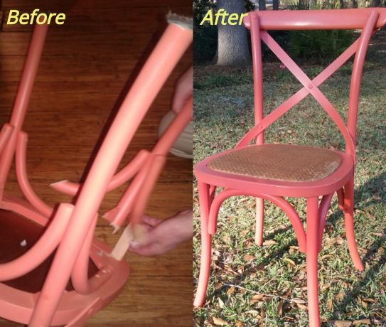 Repair of broken chair  heirloomrestored.com
