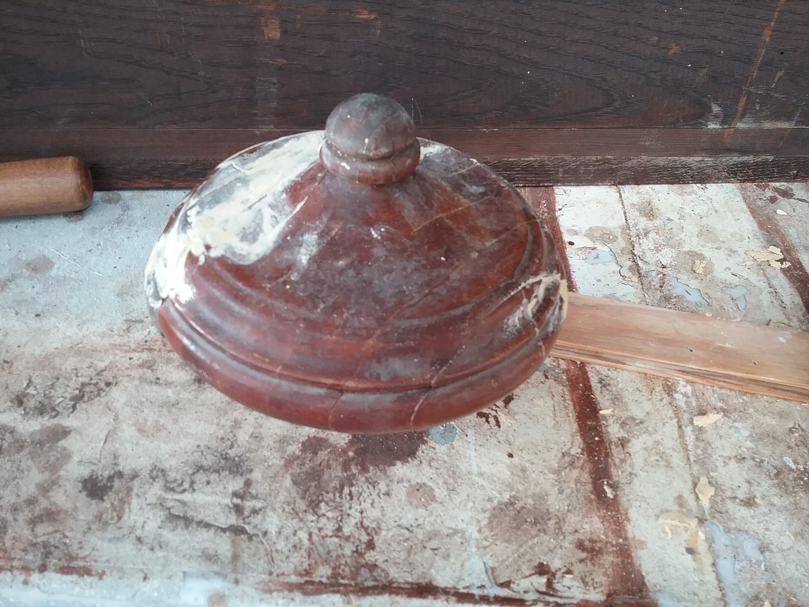 wooden finial repair and refinish | Heirloom Restored